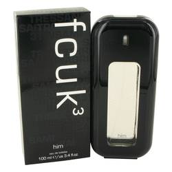 Fcuk 3 Cologne By French Connection, 3.4 Oz Eau De Toilette Spray For Men
