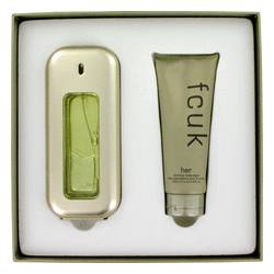 Fcuk Perfume by French Connection Perfume -- Gift Set - 3.4 oz Eau De Toilette Spray + 3.4 oz  Body Lotion