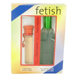 Fetish Perfume by Dana Perfume -- Gift Set - 1 oz Cologne Spray + 6 oz Dry Oil  Body Mist