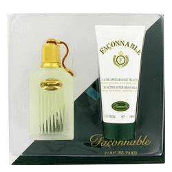 Faconnable Cologne by Faconnable -- Gift Set - 1.66 oz Eau De Toilette Spray + 3.4 oz Tri-active Aftershave Balm