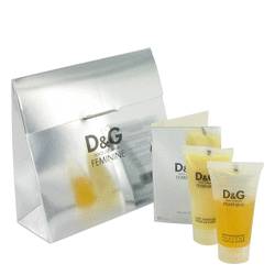 Feminine Perfume by Dolce & Gabbana Perfume -- Gift Set - .05 oz Eau De Toilette Vial + 0.5 oz Shower Gel + 0.5 oz Body Lotion