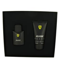 Ferrari Scuderia Black Cologne by Ferrari -- Gift Set - 2.5 oz Eau De Toilette Spray + 5 oz Hair & Body Wash