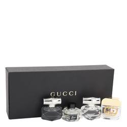 Flora Perfume by Gucci -- Gift Set - Deluxe Mini Set Includes Gucci Guilty, Gucci Bamboo EDT, Gucci Bamboo EDP and Gucci Flora