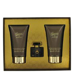 Gucci (new) Perfume by Gucci -- Gift Set - .17 oz Mini EDP + 1.7 oz Body Lotion + 1.7 oz Shower Gel