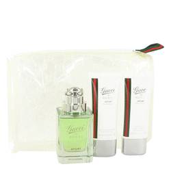 Gucci Pour Homme Sport Cologne by Gucci Cologne -- Gift Set - 3 oz Eau De Toilette Spray + 1.6 oz After Shave Balm + 1.6 oz Shower Gel with Free Toiletry bag