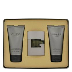 Guess Suede Cologne by Guess Cologne -- Gift Set - 1.7 oz Eau De Toilette Spray + 5.0 oz Shower Gel + 5.0 oz After Shave Balm