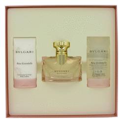 Bvlgari Rose Essentielle Perfume by Bvlgari -- Gift Set - 1.7 oz Eau De Toilette Spray + 2.5 oz Body Lotion + 2.5 oz Shower Gel