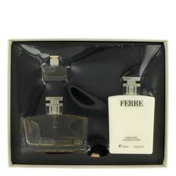 Ferre Perfume by Gianfranco Ferre Perfume -- Gift Set - 3.4 oz Eau De Parfum + .16 oz Mini + 6.8 oz Body Lotion