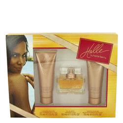 Halle Perfume by Halle Berry Perfume -- Gift Set - 1 oz Eau De Parfum + 2.5 oz Body Lotion + 2.5 oz Shower Gel