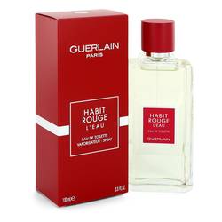 Habit Rouge L'eau Cologne by Guerlain Cologne 3.3 oz Eau De Toilette Spray