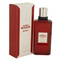 Habit Rouge Sport Cologne by Guerlain Cologne 3.4 oz Eau De Toilette Spray