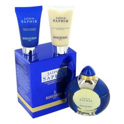 Jaipur Saphir Perfume by Boucheron Perfume -- Gift Set - 1.7 oz Eau De Toilette Spray + 1 oz Body Lotion + .85 oz Soothing Showers Gel