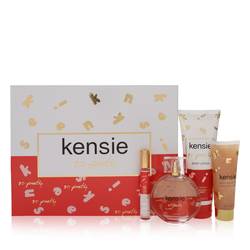 Kensie So Pretty Perfume by Kensie -- Gift Set - 3.4 oz Eau De Parfum Spray + .34 oz Mini EDP Spray + 2.5 oz Body Glow Oil + 6.8 oz Body Lotion