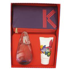 Madly Kenzo Perfume by Kenzo Perfume -- Gift Set - 2.7 oz Eau De Toilette Spray + 1.7 oz Body Milk + Fashion Pouch