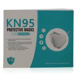 Kn95 Mask Perfume by KN95 1 size Thirty KN95 Masks, Adjustable Nose Clip, Soft non-woven fabric, FDA and CE Approved (Unisex)(30 slightly damaged)