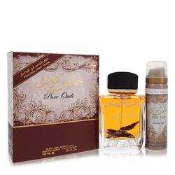 Lattafa Pure Oudi Perfume by Lattafa 3.4 oz Eau De Parfum Spray Plus 1.7 oz Deodorant