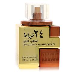 Lattafa 24 Carat Pure Gold Cologne by Lattafa 3.4 oz Eau De Parfum Spray (Unisex Unboxed)