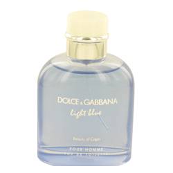 Light Blue Beauty Of Capri Cologne By Dolce & Gabbana, 4.2 Oz Eau De Toilette Spray (tester) For Men