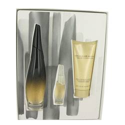 Liquid Cashmere Black Perfume by Donna Karan Perfume -- Gift Set - 3.4 oz Eau De Parfum Spray + .24 oz Mini EDP + 3.4 oz Body Lotion