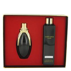 Lady Gaga Fame Black Fluid Perfume by Lady Gaga Perfume -- Gift Set - 3.4 oz Eau De Parfum Spray + 6.7 oz Black Body Lotion