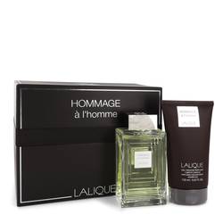 Lalique Hommage A L'homme Cologne by Lalique Cologne -- Gift Set - 3.3 oz Eau De Toilette Spray + 5.7 oz Shower Gel