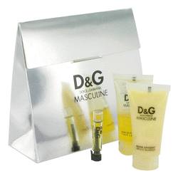 Masculine Cologne by Dolce & Gabbana Cologne -- Gift Set - .05 OZ Eau De Toilette Vial + .50 oz After Shave Balm + .50 oz Shower Gel