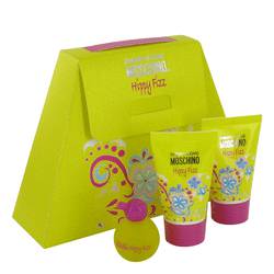 Moschino Hippy Fizz Perfume by Moschino Perfume -- Gift Set - .17 Mini EDT + .85 oz Shower Gel + .85 oz Body Lotion