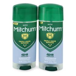 Mitchum Unscented Anti-perspirant & Deodorant Gel Cologne by Mitchum 3.4 oz Twin Pack Includes 2 Unscented Triple Odor Defense Anti-Perspirant & deodorant Gel