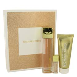 Michael Kors Glam Jasmine Perfume by Michael Kors -- Gift Set - 3.4 oz Eau De Parfum Spray + .24 oz Mini EDP + 3.4 oz Body Creme
.