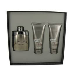 Montblanc Legend Intense Cologne by Mont Blanc Cologne -- Gift Set - 3.3 oz Eau De Toilette Spray + 3.3 oz After Shave Balm + 3.3 oz Shower Gel