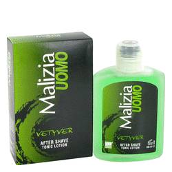 Malizia Uomo Vetyver Cologne by Vetyver Cologne 3.4 oz After Shave Tonic Lotion