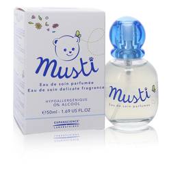 Musti Perfume by Mustela Perfume 1.69 oz Eau De Soin Delicate Fragrance Spray (Hypoallergenic Alcohol Free)