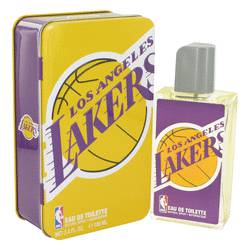 Nba Lakers Cologne by Air Val International 3.4 oz Eau De Toilette Spray (Metal Case)