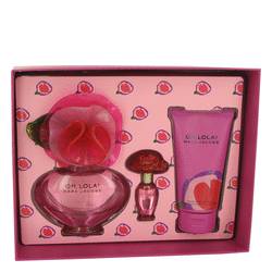Oh Lola Perfume by Marc Jacobs Perfume -- Gift Set - 3.4 oz Eau De Parfum Spray + 5 oz Body Lotion + .13 oz Mini EDP