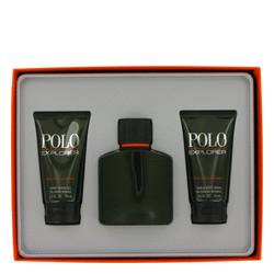 Polo Explorer Cologne by Ralph Lauren Cologne -- Gift Set - 4.2 oz Eau De Toilette Spray + 2.5 oz After Shave Balm + 2.5 oz Shower Gel