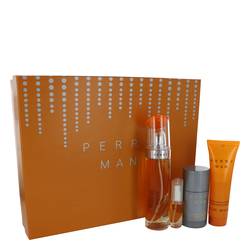 Perry Man Cologne by Perry Ellis Cologne -- Gift Set - 3.4 oz Eau De Toilette Spray + 3 oz After Shave Gel + 2.75 oz Deodorant Stick + .25 oz Mini EDT Spray