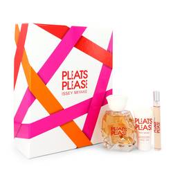 Pleats Please Perfume by Issey Miyake Perfume -- Gift Set - 3.3 oz Eau De Toilette Spray + 0.3 oz Mini EDT Spray + 1 oz Shower Gel