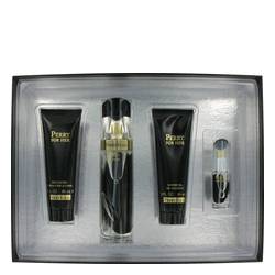 Perry Black Perfume by Perry Ellis Perfume -- Gift Set - 3.4 oz Eau De Parfum Spray + 3.0 oz Shower Gel + 3.0 Body Lotion + .25 oz Mini EDP