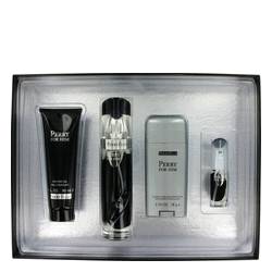 Perry Black Cologne by Perry Ellis Cologne -- Gift Set - 3. 4 oz Eau De Toilette Spray + 3.0 oz Shower Gel +2.75 Deodorant Stick + .25 oz Mini EDT Spray