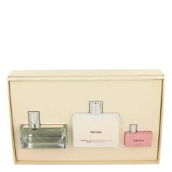 Prada Tendre Perfume by Prada Perfume -- Gift Set - 1.7 oz Eau De Parfum Spray + 3.4 oz Body Lotion + .2 oz Mini EDP