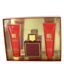Queen Perfume by Queen Latifah Perfume -- Gift Set - 3.4 oz Eau De Parfum Spray + 3.4 oz Body Lotion + 3.4 oz Body Butter