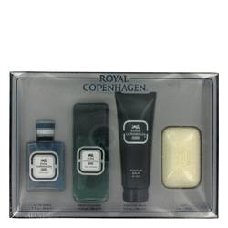 Royal Copenhagen Cologne by Royal Copenhagen -- Gift Set - 3.4 oz Cologne Spray + 2 oz After Shave + 4 oz Moisture Balm + 5 oz Soap