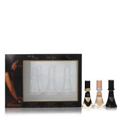 Reb'l Fleur Perfume by Rihanna -- Gift Set - Rihanna mini set includes Reb'l Fleur, Reb'l Fleur Love Always, Nude all in 0.5 oz travel sprays