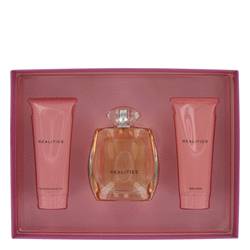 Realities (new) Perfume by Liz Claiborne -- Gift Set - 3.4 oz Eau De Parfum Spray + 3.4 oz Body Lotion + 3.4 oz Shower Gel