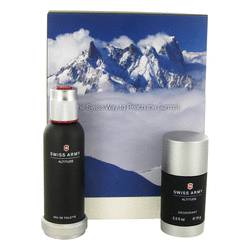Swiss Army Altitude Cologne by Victorinox Cologne -- Gift Set - 3.4 oz Eau De Toilette Spray + 2.5 oz Deodorant Stick