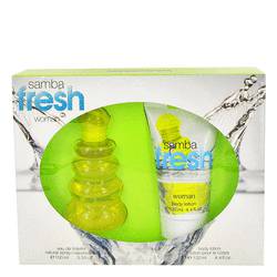 Samba Fresh Perfume by Perfumers Workshop Perfume -- Gift Set - 3.4 oz Eau De Toilette Spray + 4.4 oz Body Lotion