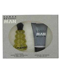 Samba Natural Man Cologne by Perfumers Workshop Cologne -- Gift Set - 3.4 oz Eau De Toilette Spray + 4.4 oz Shower Gel