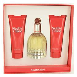 See By Chloe Perfume by Chloe Perfume -- Gift Set - 2.5 oz Eau De Parfum Spray + 2.5 oz Shower Gel + 2.5 oz Body Lotion