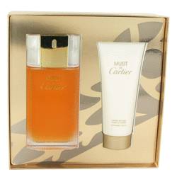 Must De Cartier Perfume by Cartier -- Gift Set - 3.4 oz Eau De Toilette Spray + 3.4 oz Body Lotion