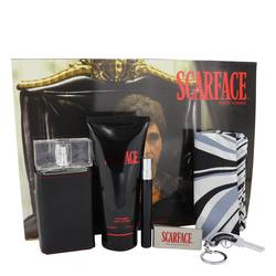 Scarface Al Pacino Cologne by Universal Studios Cologne -- Gift Set - 3.4 oz Eau De Toilette Spray + 6.8 oz Body Lotion + .34 oz Mini EDT Spray + Money Clip+ Key Chain + Designer Scarf